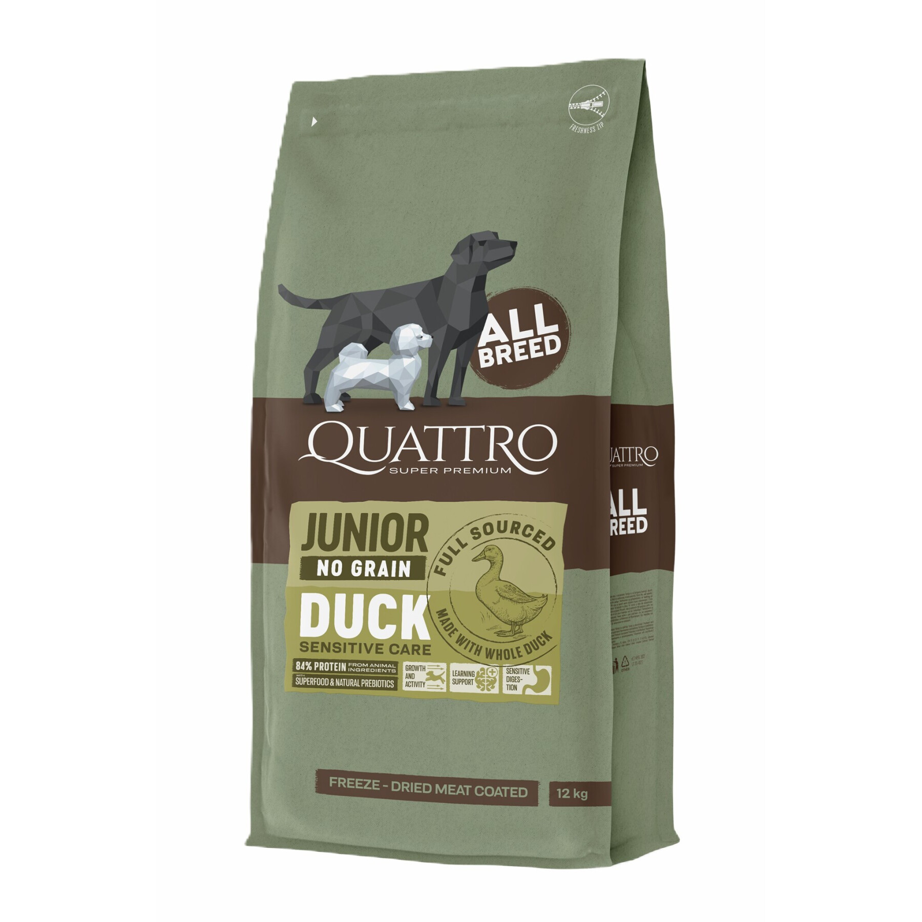 Hundekroketten für alle Rassen ohne Getreide Ente BUBU Pets Quatro Super Premium