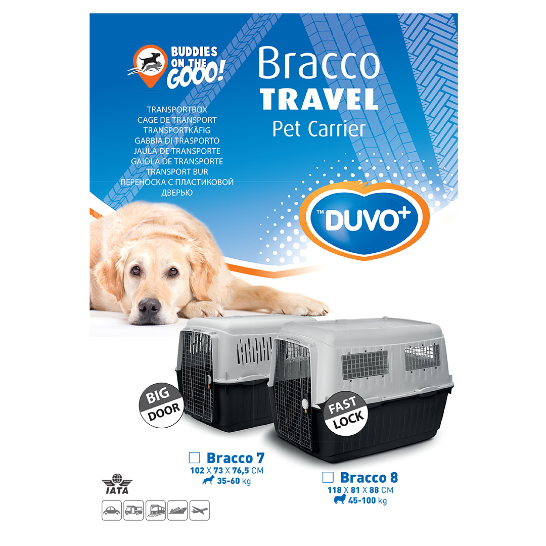 Transportbox für Hunde Duvoplus Bracco Iata Travel 7