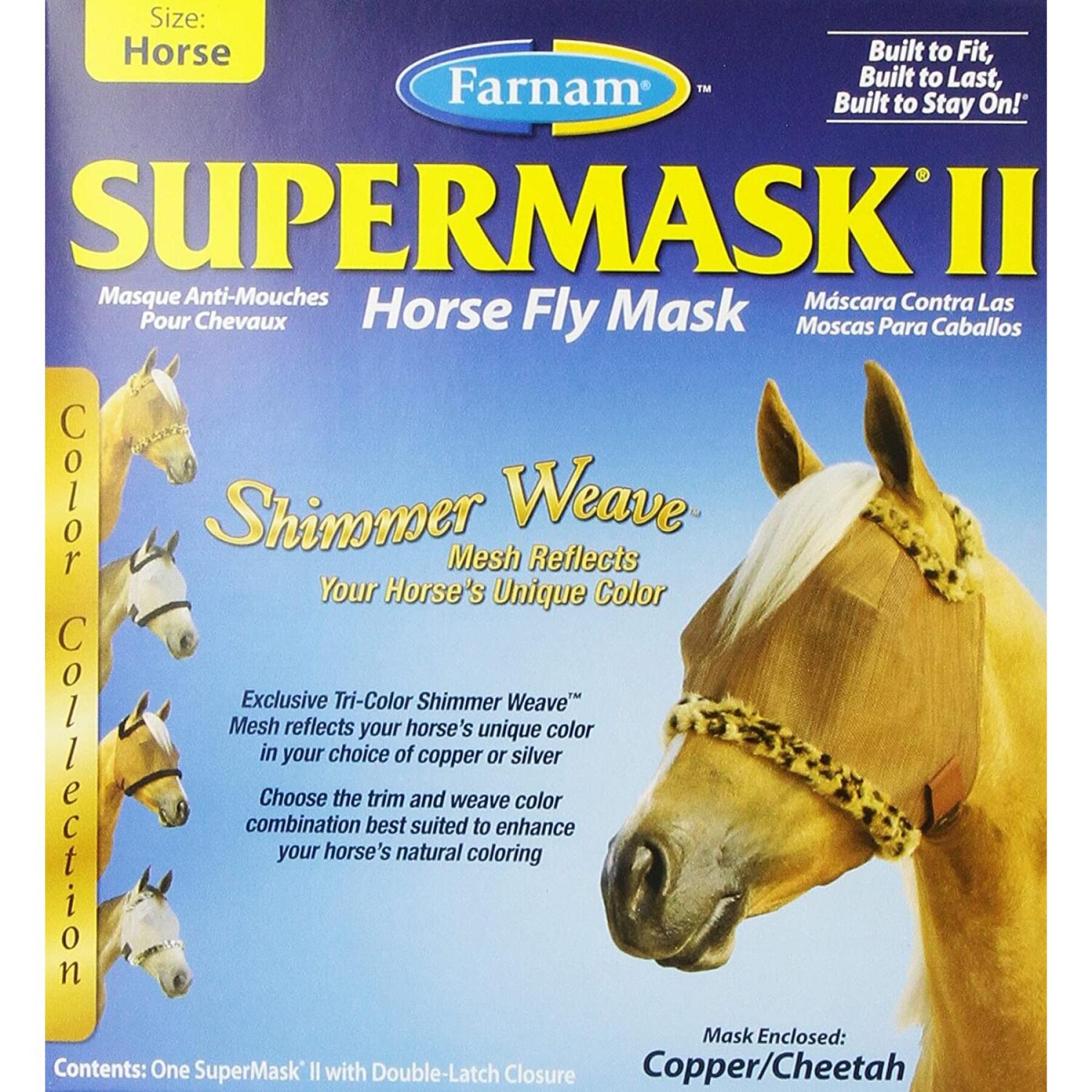Fliegenmaske mit Ohrenschutz Farnam Supermask II Horse Horse
