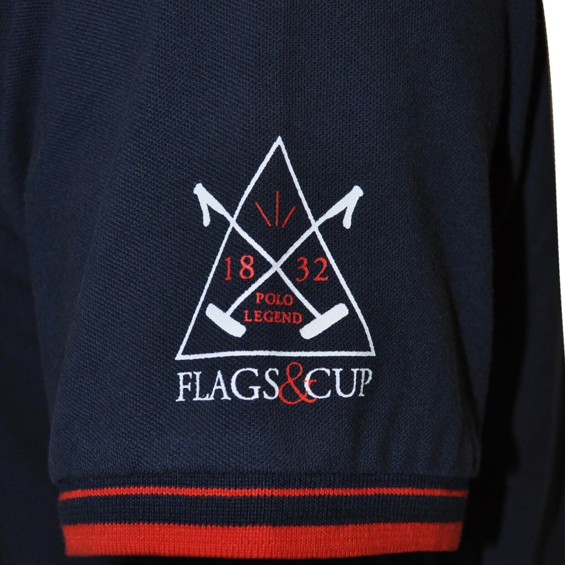 Reit-Poloshirt Flags&Cup Capto