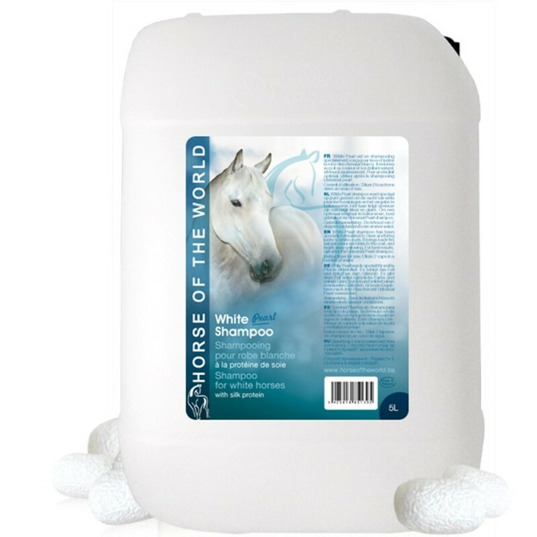 Weißes Shampoo für Pferde Horse Of The World 20 l