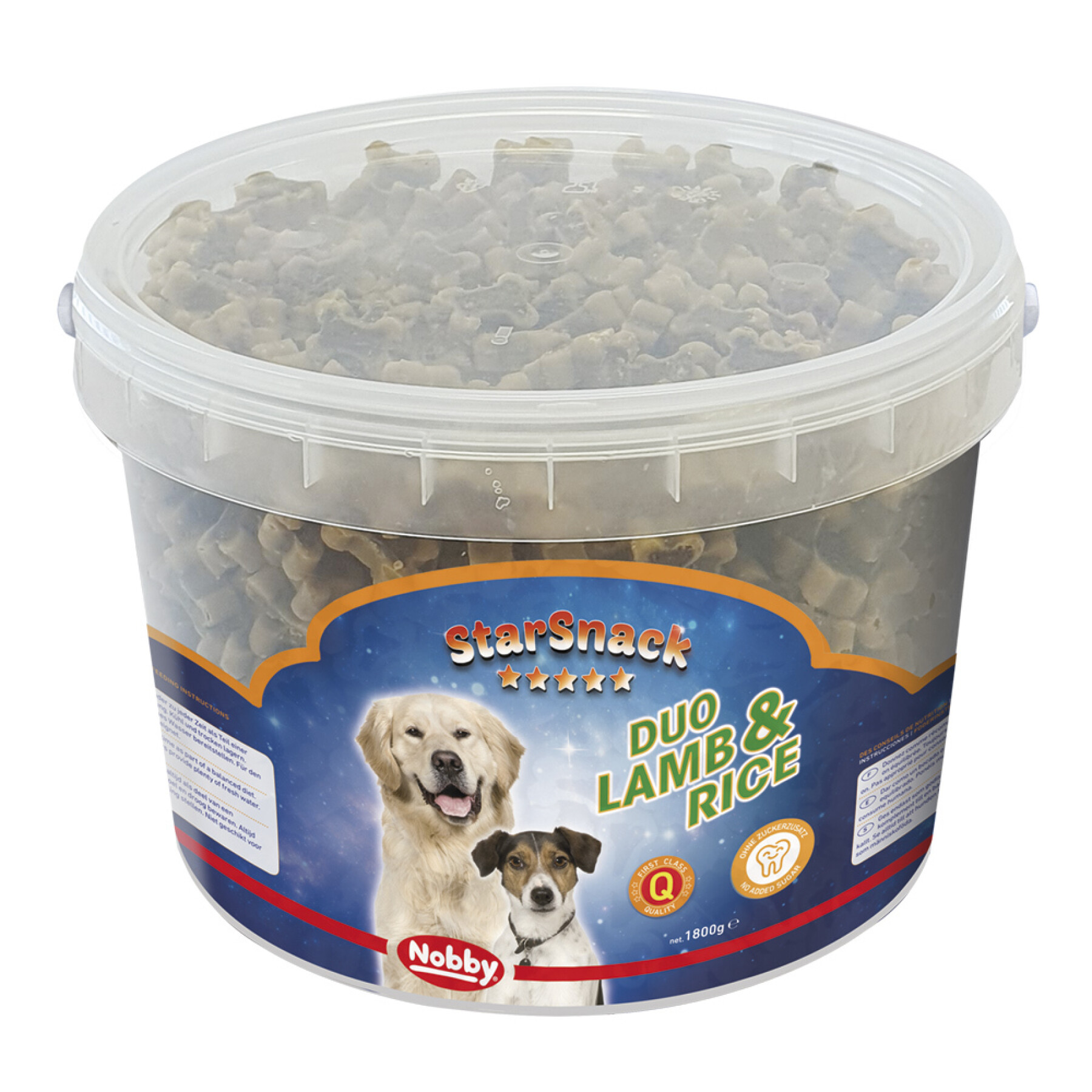 Leckerli für Hunde Nobby Pet StarSnack Duo Lamb & Rice 1.800 g