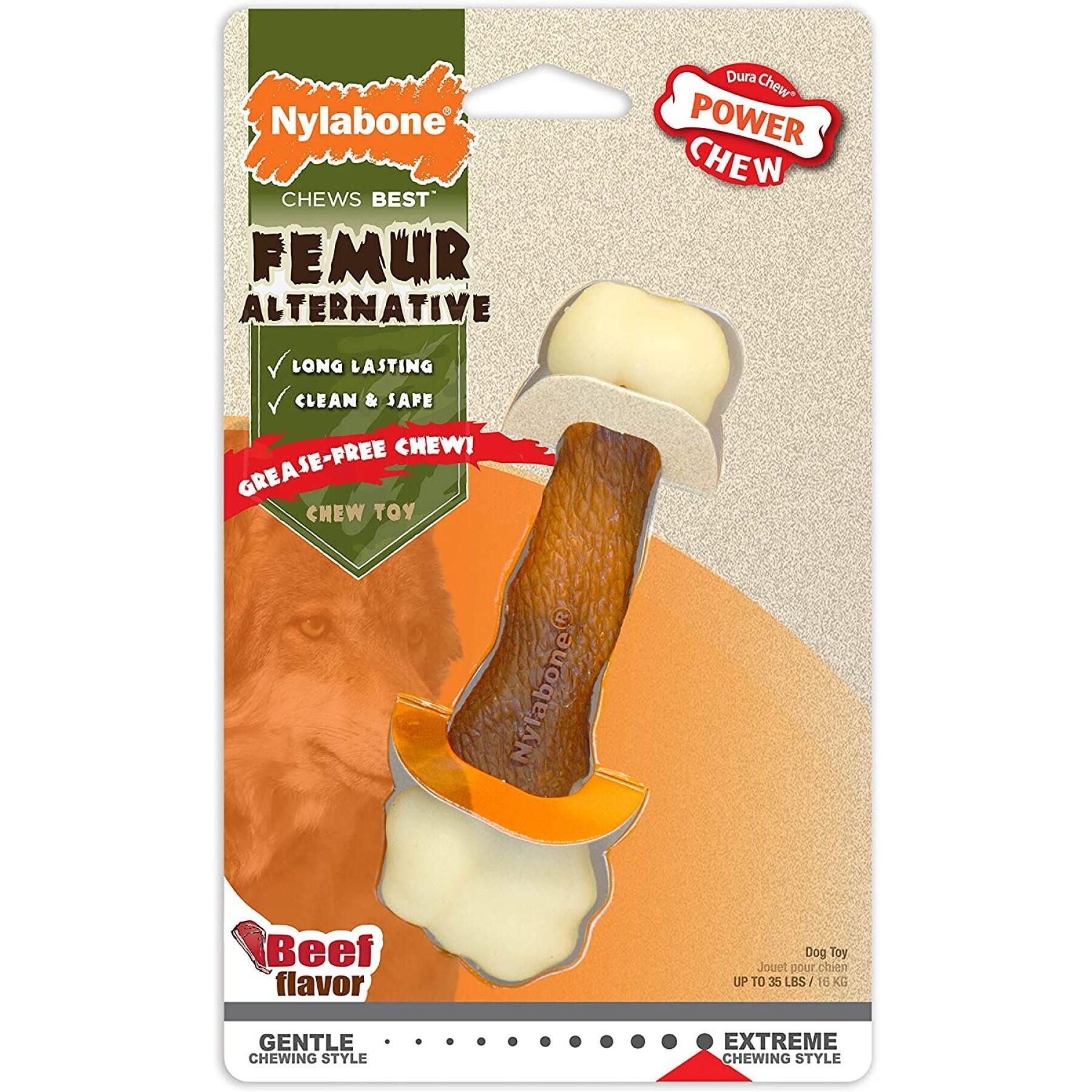 Hundespielzeug Nylabone Extreme Chew - Femur Beef Flavour L