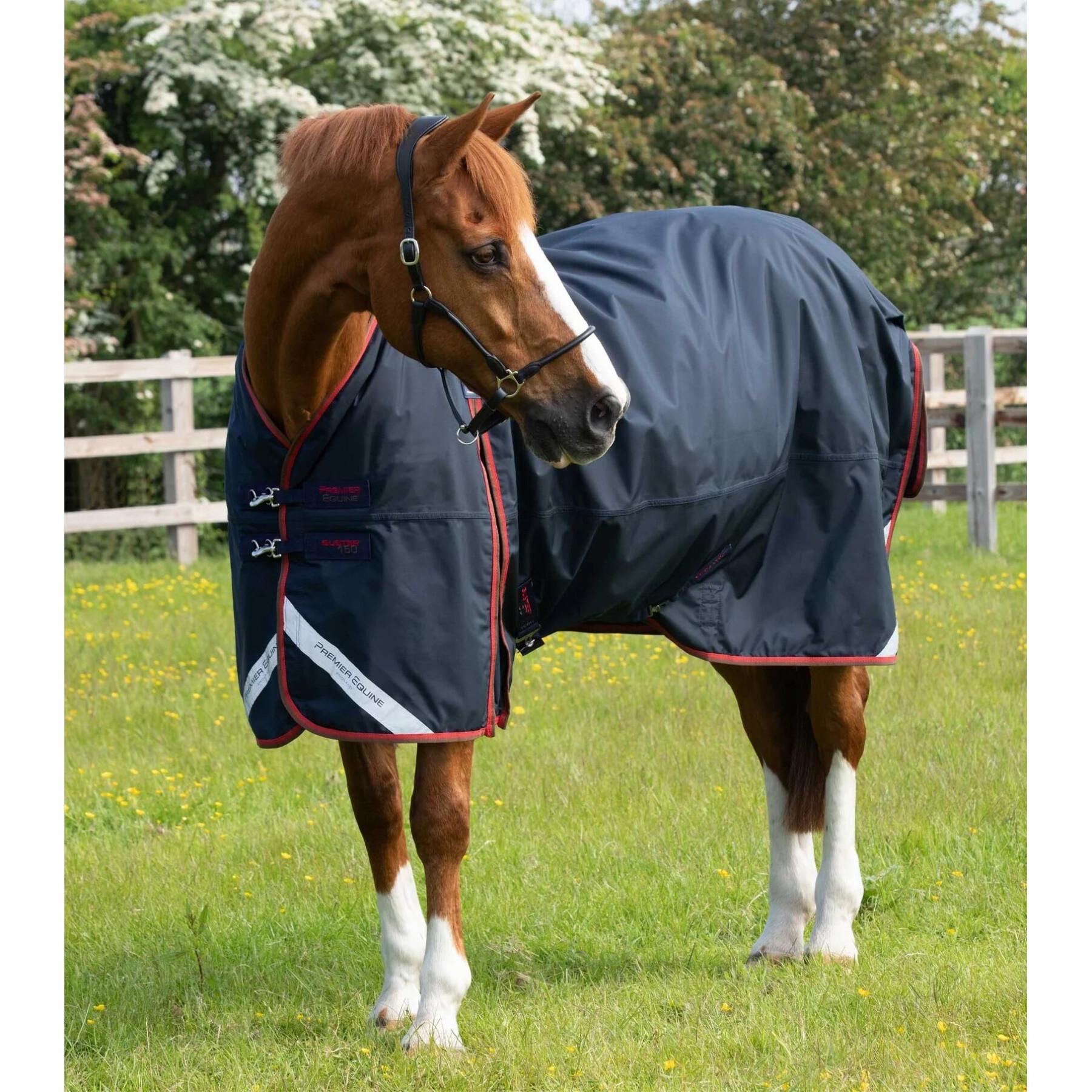 Wasserdichte Outdoor-Decke mit Halsteil Premier Equine Buster 150 g
