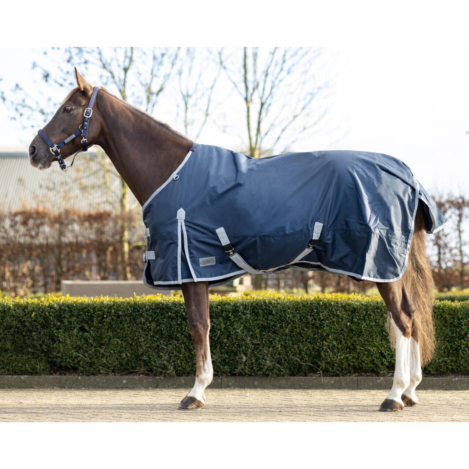 Outdoor-Decke für Pferde wasserdicht und Fleece QHP Turnout 300g