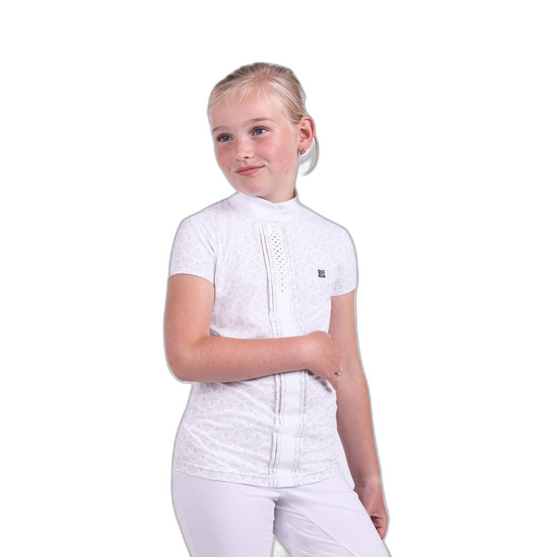 Polo-Shirt Turnierreiten Mädchen QHP Riva