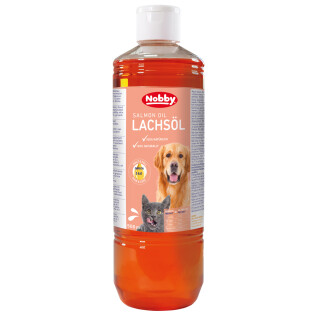 Nahrungsergänzungsmittel für Hunde und Katzen Lachsöl Nobby Pet 500 ml