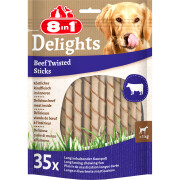 Leckerli für Hunde 8 IN 1 Twisted Sticks Beef (x35)