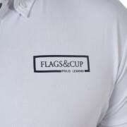 Reit-Poloshirt mit langen Ärmeln Flags&Cup Comodoro