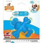 Hundespielzeug Nylabone Puppy Teething X Bone - Beef Flavour XS